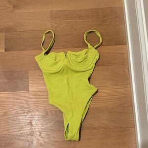 NEVER WORN * Monday Swimwear - Lime One Piece Swimsuit - XS